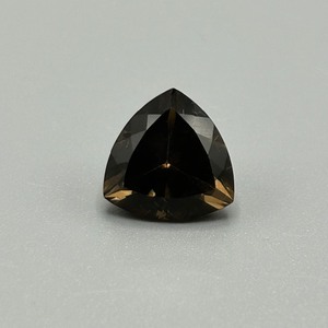 6.60 Carat Smoky Quartz Triangular Trillion Faceted Cut