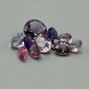 8 Carat Misc. Pink to Purple Gemstones Various Species, Size, Color & Shaped Assorted Lot of Loose Stones