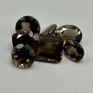 14.60 Carat Smoky Quartz Mixed Cut - Assorted Lot of Loose Stones