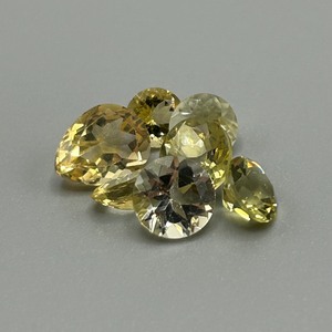 7 Carat Yellow Quartz Mixed Cut - Assorted Lot of Loose Stones