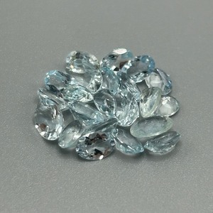 10 Carat Light Blue Topaz Mixed Cut - Assorted Lot of Loose Stones