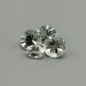 4 Carat Light Green Prasiolite Quartz Fancy Mixed Cut - Set of 4 Loose Stones