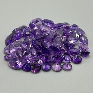 23.24 Carat Amethyst Mixed Cut - Assorted Lot of Loose Stones