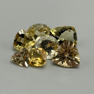 11.78 Carat Lemon Yellow Quartz Mixed Cut - Assorted Lot of Loose Stones