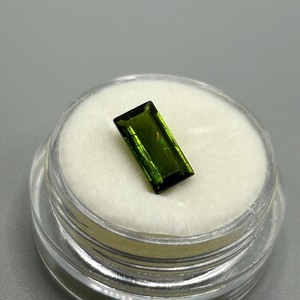 1.39 Carat Green Tourmaline Elongated Rectangular Emerald Cut