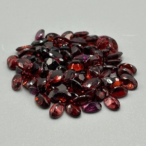 48 Carat Garnet Oval Faceted Cut - Assorted Lot of Loose Stones