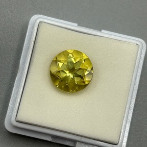 3.60 Carat Lemon Quartz Round Faceted Cut