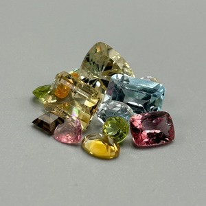 12.80 Carat Misc. Gemstones Various Species, Size, Color & Shape Assorted Lot of Loose Stones