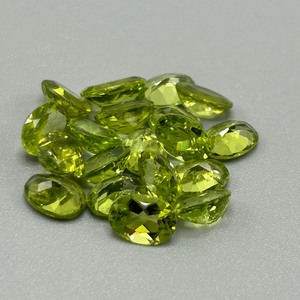 15.20 Carat Peridot Oval Faceted Cut - Assorted Lot of Loose Stones