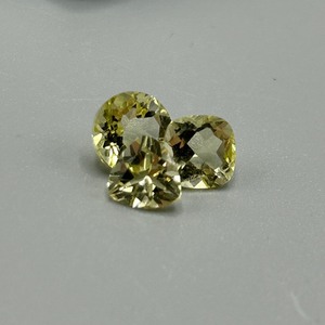 4 Carat Lemon Yellow Quartz Mixed Cut - Assorted Set of 3 Loose Stones