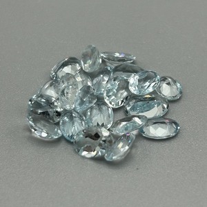 8.47 Carat Blue Topaz Oval Faceted Cut - Assorted Lot of Loose Stones