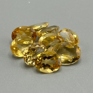 15.70 Carat Citrine Oval Faceted Cut - Assorted Lot of Loose Stones