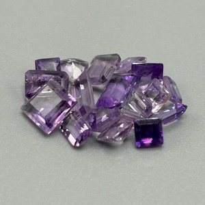 9.80 Carat Amethyst Mixed Cut - Assorted Lot of Loose Stones