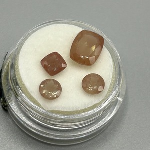 3.50 Carat Sunstone Various Size, Color & Shape Assorted Set of 4 Loose Stones