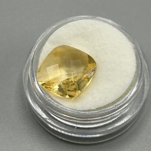 5.20 Carat Citrine, Cushion Checkerboard Cut