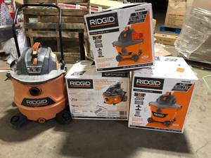 lot 6 image: Lot of Assorted WetDry Shop Vacs Various Models and Conditions Customer Returns See Pictures