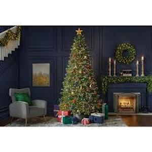 lot 16 image: Home Decorators Collection 9 ft. Pre-Lit LED Elegant Grand Fir Artificial Christmas Tree T30   Customer Returns See Pictures