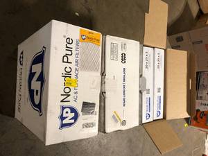 lot 25 image: Lot  of  Nordic Pure 20 in. x 25 in. x 5 in. HoneywellLennox Replacement Furnace Air Filter MERV 10 (2-Pack) Customer Returns See Pictures