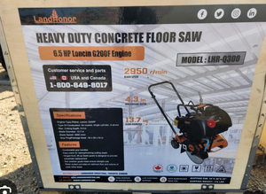 lot 254 image: 2024 LandHonor Heavy Duty Concrete Floor Saw