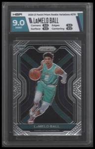 lot 20 image: HGA 9 2020 Prizm Rookie Variation LaMelo Ball #278