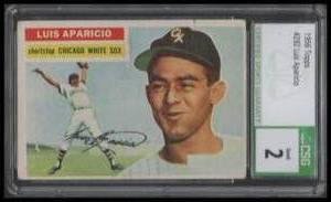 lot 7 image: CSG 2 1956 Topps Luis Aparicio #292