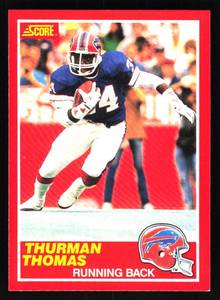 lot 44 image: 1989 Score Thurman Thomas Rookie #211