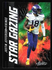 lot 45 image: 2021 Absolute Star Gazing Justin Jefferson #SG11