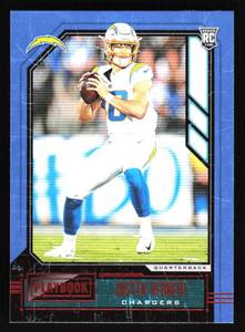 lot 50 image: 2020 Playbook Bronze Justin Herbert Rookie #103