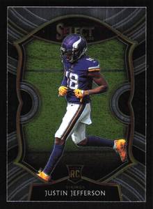 lot 56 image: 2020 Select Concourse Justin Jefferson Rookie #61