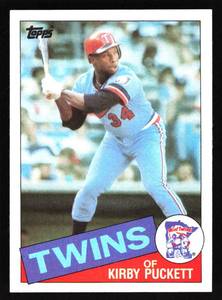 lot 64 image: 1985 Topps Kirby Puckett Rookie #536