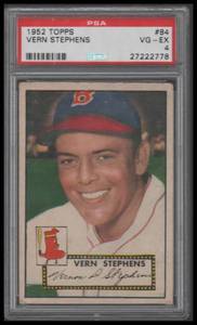 lot 2 image: PSA 4 1952 Topps Vern Stephens #84
