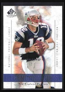 lot 116 image: 2002 SP Legendary Cuts Tom Brady #1 1st Legendary Cuts Card