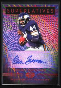 lot 131 image: 2020 Illusions Superlatives Autograph Chuck Foreman #SU31