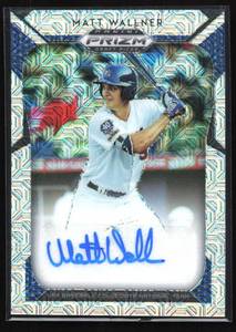 lot 148 image: 2019 Prizm Draft Silver Autograph Matt Wallner Rookie #69 Serial #949