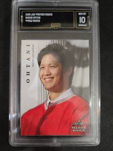 lot 173 image: GMA 10 Gem Mint 2018 Leaf Premier Shohei Ohtani Rookie #PR-02
