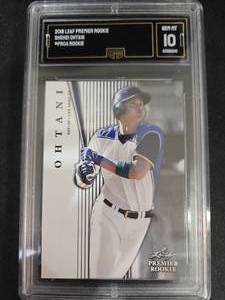 lot 174 image: GMA 10 Gem Mint 2018 Leaf Premier Shohei Ohtani Rookie #PR-04