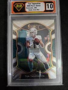 lot 176 image: 3-D Grading 10 Crown Mint 2020 Select Tua Tagovailoa Rookie #45