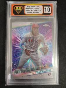 lot 188 image: 3-D Grading 10 Flawless 2024 Topps Chrome Stars of the MLB Elly De La Cruz Rookie