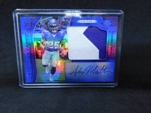 lot 144 image: 2019 Certified Freshman Fabric RPA Autograph Alexander Mattison Rookie #230 Serial #5099