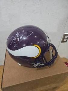 lot 192 image: Daunte Culpepper Autograph JSA Authentic Full Size Replica Helmet