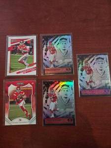 lot 68 image: Patrick Mohomes Football Card lot of 5