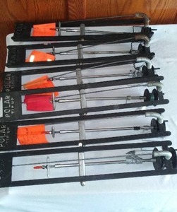 lot 646 image: Collection of 6 Polar Tipping Tools for Ice Fishing