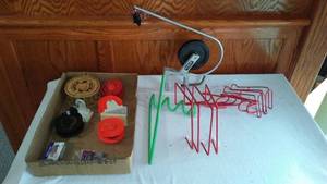 lot 651 image: Lot of Fishing Equipment including Rattle Reels(5) Rod Holders (5)