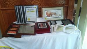 lot 746 image: Lot of Various Picture Frames and Mats including Certificates of Achievement