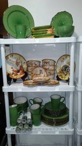 lot 760 image: Collection of Pfaltzgraff  and Winget Dinnerware and More.