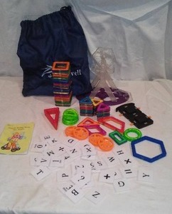 lot 494 image: Jasonwell Magnetic Building Blocks.