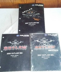 lot 813 image: Polaris Outlaw 500525 Service Manual  (3)