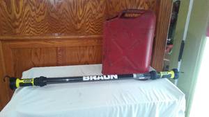 lot 830 image: Braun Spotlight with Vintage Gerry Can.