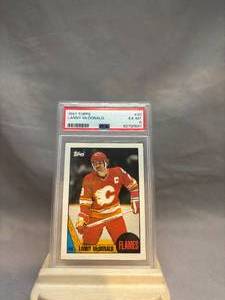 1987 - 88 Topps #20 Lanny McDonald, Calgary Flames PSA  EX-MT- 6  #82790581