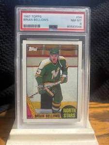 1987 - 88 Topps #94 Brian Bellow Minnesota North Stars NM-MT 8 #80583546
